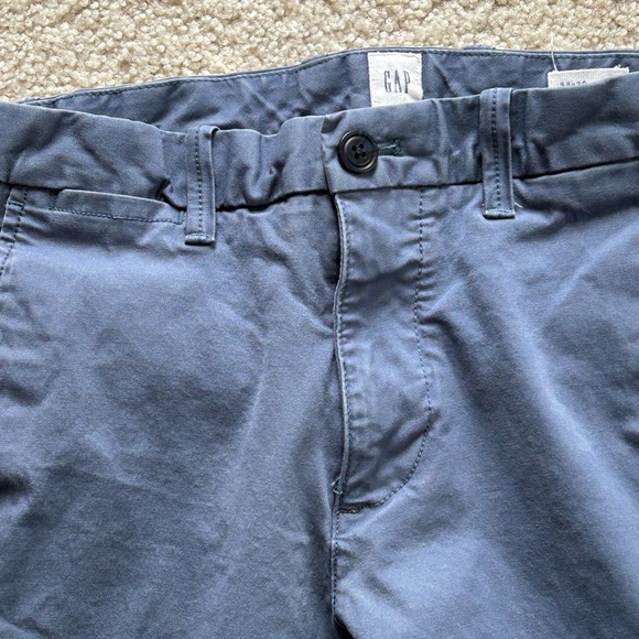Gap Skinny Stretch Khaki Pants - Men's 28 x 30 Blue Pearl - Picture 5 of 10